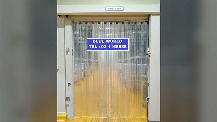 ม่านริ้วพลาสติก Blue World ม่านริ้วพลาสติก Blue World