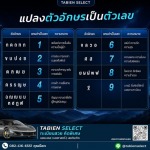 รับจองทะเบียนรถสวย - Tabien Select