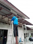รับออกแบบติดตั้งโครงหลังคากันสาด - Aor Charoen Rangnam