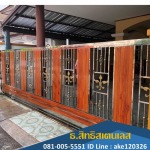 ร้านทำประตูสแตนเลสอลูมิเนียมลายไม้ พระสมุทรเจดีย์ - ธ.สิทธิสแตนเลส
