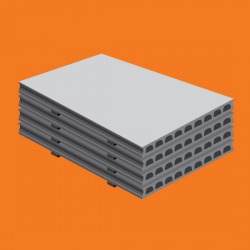 แผ่นพื้นคอนกรีตสำเร็จรูปอัดแรง HOLLOW CORE