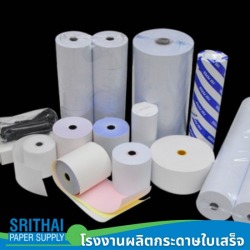 Logo printing on roll paper