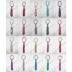 เนคไทแฟชั่น แบบซิปสำเร็จรูปลายสก็อต