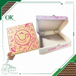 Production of die-cut corrugated boxes with insert lids