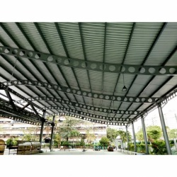 โครงเหล็ก cellular beam หลังคากลางแจ้ง