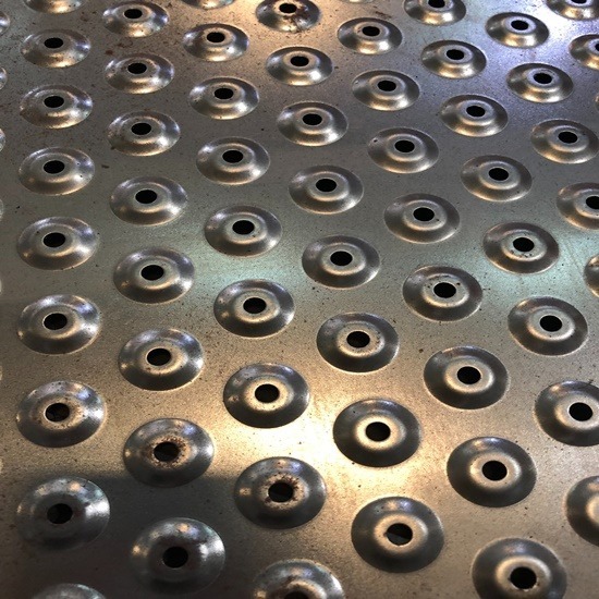 Special punching for sieve holes Special punching for sieve holes 