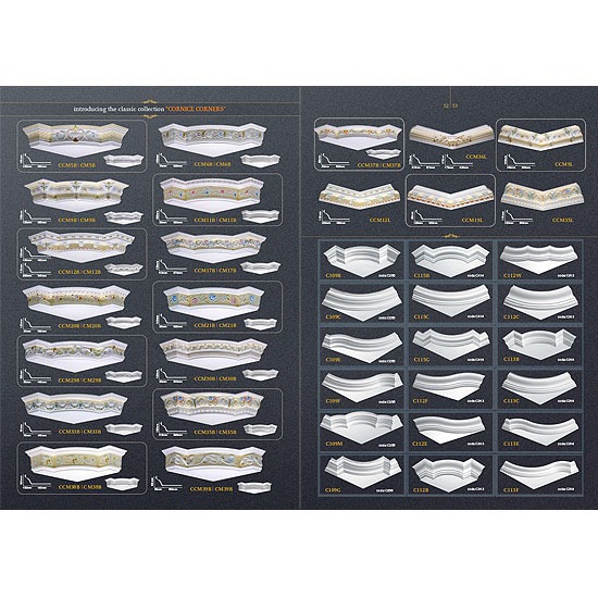 Classic Cornices Corners (คิ้วบัว) คิ้วบัว   ปูนปั้น   เสาโรมัน   โดม   หลุยส์   ฝ้าเพดาน   บัวปูนปลาสเตอร์ 